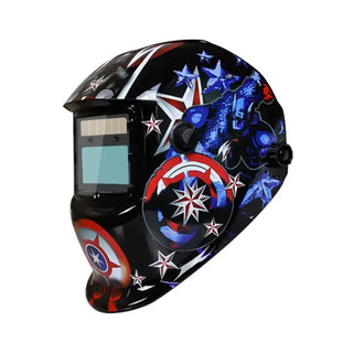 Masque automatique de soudage personnalisée Captain America