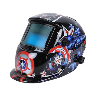 Masque automatique de soudage personnalisée Captain America